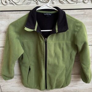 Lands' End Kids Green Fleece Jacket